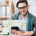 Man Sewing