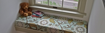 No Sew Window Seat Cushions