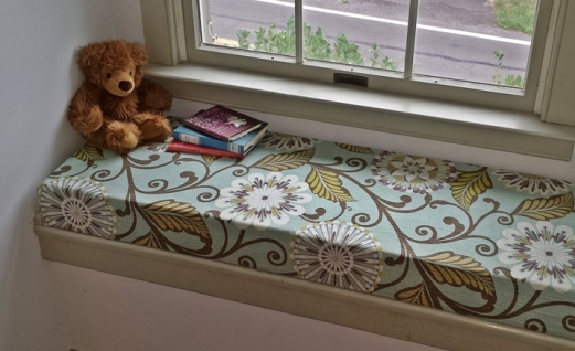 No Sew Window Seat Cushions