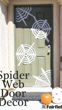 Spider Web Door Decor