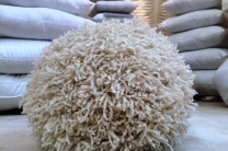 Shaggy Knit Pillow Ball