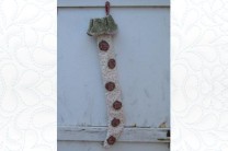Raggy Skinny Christmas Stocking