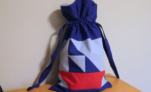 Quilt Block Drawstring Bag