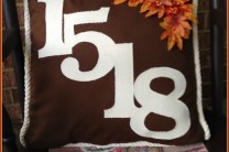 Fall Address Pillow