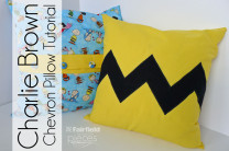 Charlie Brown Chevron Pillow