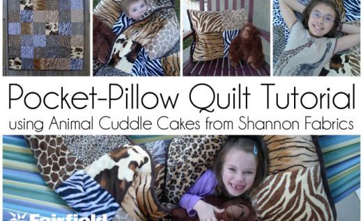 Animal Cuddle Pocket Quilt - Fairfield World Craft Projects