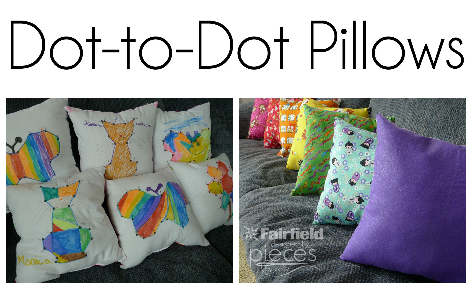 DottoDot Pillows Tutorial Fairfield World Craft Projects