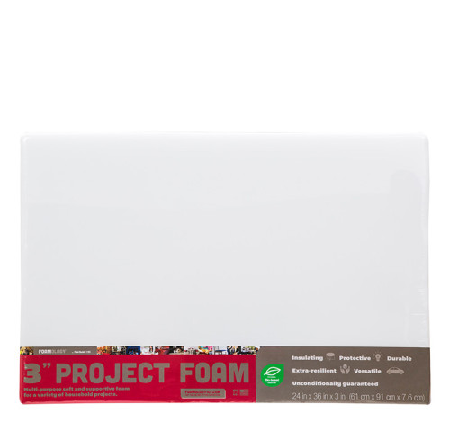 Poly-Fil Tru-Foam Bio-Based Foam Pad, 2 Count, Size: 24 inchx72 inchx1 inch