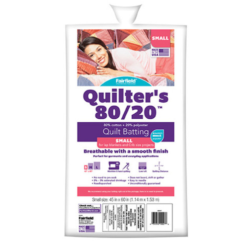 Soft n Crafty Quilters 80/20 Quilt Batting, 80% Cotton/20% Poly