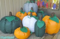 DIY Stuffed Fabric Pumpkins