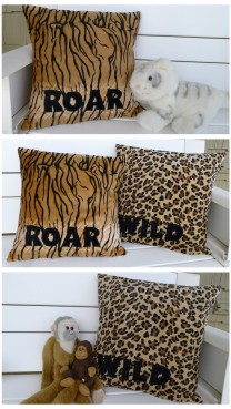 WILD and ROAR Animal Cuddle Pillows