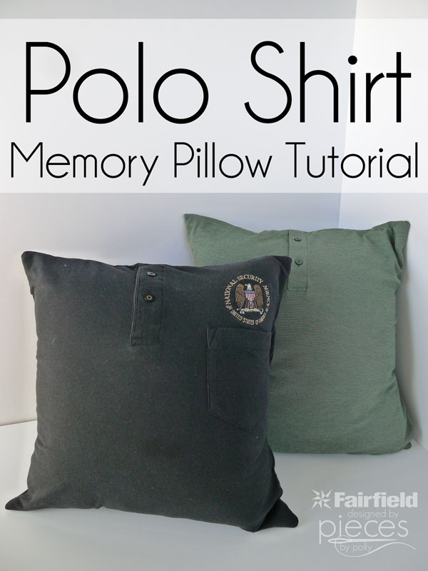 Polo Shirt Memory Pillow Tutorial