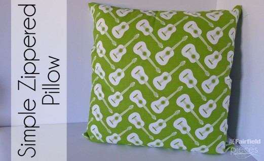 Simple Zippered Pillow Tutorial