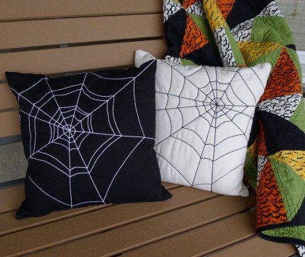 Spider-Web Quilted Pillows