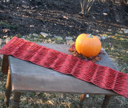 Fall Pin Tuck & Flip Table Runner