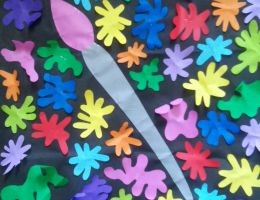 OlyFun Paint Splatter Play Mat 5