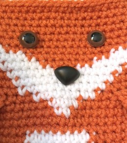 crochet fox face