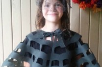 No-Sew OlyFun Spider Web Capelet Halloween Costume