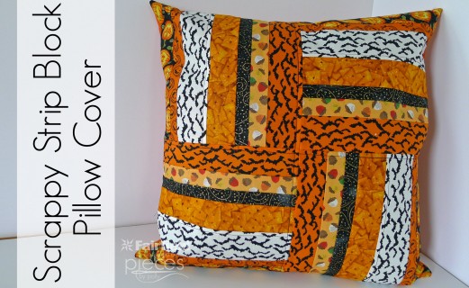 Scrappy Pillow - Halloween Strip Block Pillow