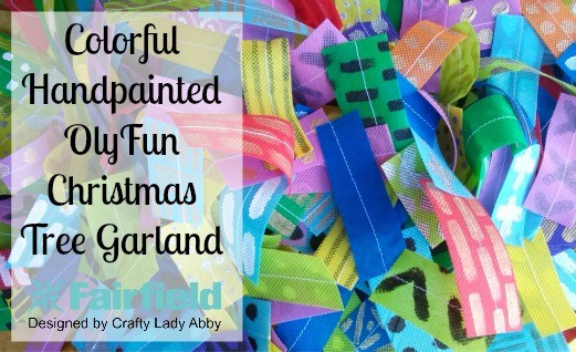 Colorful Handpainted OlyFun Christmas Tree Garland