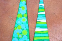 Kid's Craft:  Retro Christmas Tree Wall Art