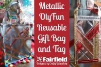 Metallic OlyFun Reusable Gift Bag and Tag