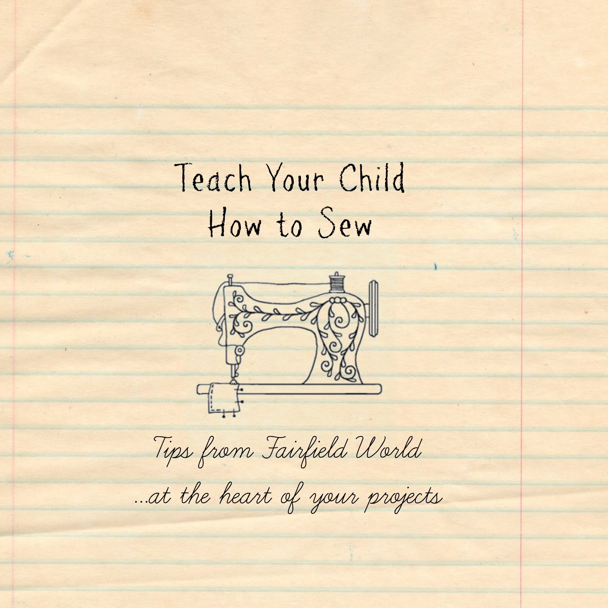 teach your child how to sew