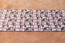 DIY Fabric and Foam Floor Runner
