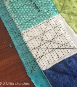 Trimming seeing spots quilt
