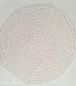 finished crocheted pillow back