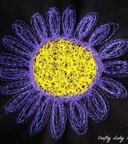 Floral Embroidered Floor Pouf 9