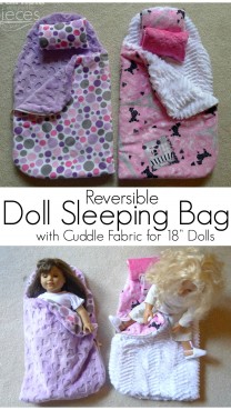 DIY Reversible Doll Sleeping Bag
