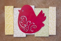 Pretty Bird Fabric Wall Art