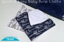 Quick and Easy Baby Burp Cloths