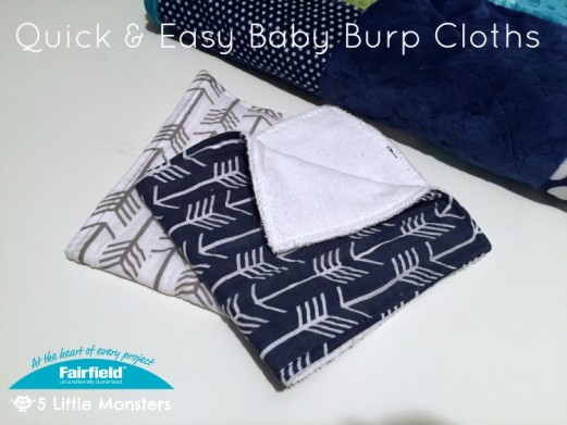 Quick and Easy Baby Burp Cloths