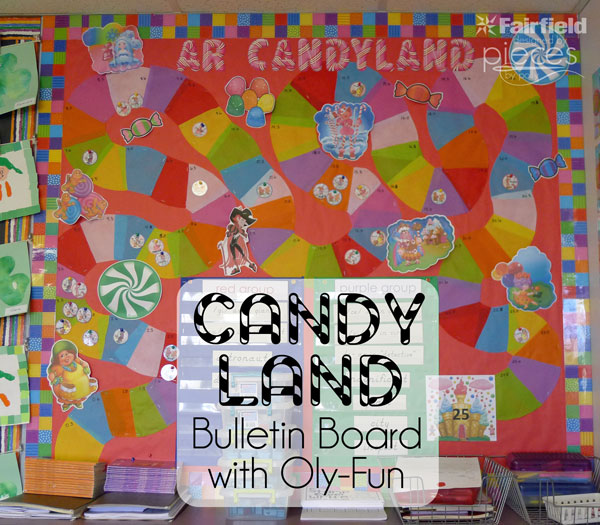 Use Oly-Fun to Make a Candy Land Reading Bulletin Board