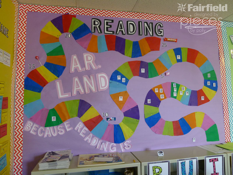 Use Oly-Fun to Make a Candy Land Reading Bulletin Board