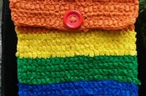 Rainbow Crocheted OlyFun Crossbody Bag