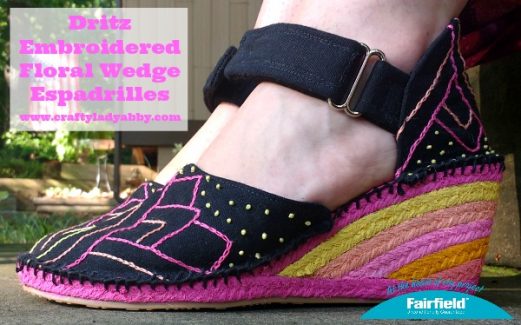 Dritz Embroidered Floral Wedge Espadrilles