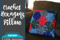 Crochet Hexagons Pillow