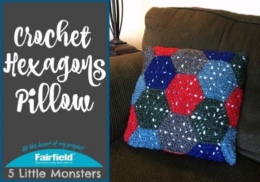 Crochet Hexagons Pillow