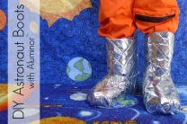 Silver Astronaut Moon Boots