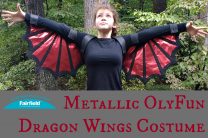 Metallic OlyFun Dragon Wings Costume