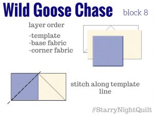 Starry Night Sampler Wild Goose Chase Sewing Instructions