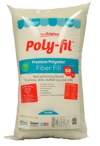 Fairfield 10-Pound Poly-Fil Premium Polyester Fiber, White | Smooth Consistency (10-Pound)