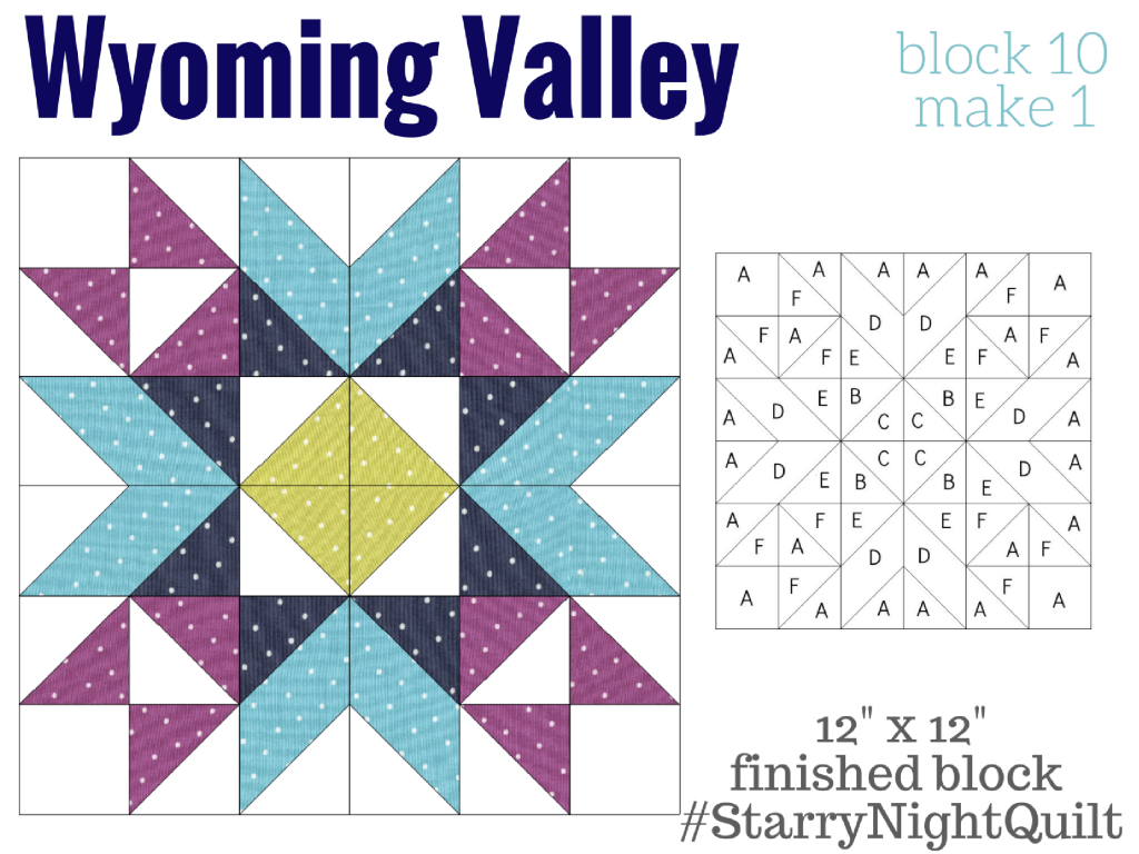 Starry Night Quilt Sampler Block 10 