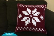 Scandinavian Snowflake Pillow