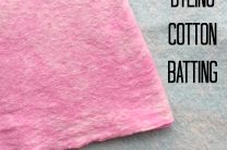 Hand Dyeing Cotton Batting