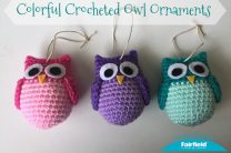 Colorful Crocheted Owl Ornaments