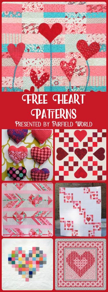 free Heart Patterns quilting sewing appliqué